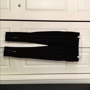 Black zip-up pants